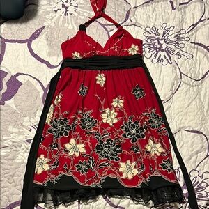 Floral Red women’s Dress